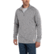 Force Cotton Delmont Long Sleeve Quarter Zip - Mens-Heather Gray-X-Large