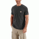 Carhartt Force Cotton Delmont Short Sleeve Henley for Mens, Carbon Heather, Medium/Regular 100413-026-REG-M