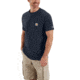 Carhartt Force Cotton Delmont Short Sleeve Henley for Mens, Navy, Extra Large/Regular 100413-412-REG-XL
