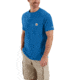Carhartt Force Cotton Delmont Short Sleeve Henley for Mens, Cool Blue, 2XL/Regular 100413-438-REG-2XL