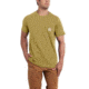 Carhartt Force Cotton Delmont Short Sleeve T Shirt Relaxed Fit - Mens, Amber Gold Heather, X-Large-Regular, 100410-707-REG-M