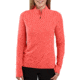 Carhartt Force Delmont Quarter-Zip Shirt - Womens, Hot Coral Heather, Large, 103597-O13-REG-L