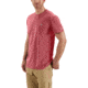 Carhartt Force Extremes SS Tshirt-Mens, Light Crimson Heather/Dark Crimson, Small, Regular, 102960-942-REG-S