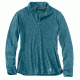 Carhartt Force Ferndale Quarter Zip Shirt - Womens, Blue Mist Heather, L-REG 102528-424-REG-L