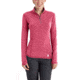 Carhartt Force Ferndale Quarter Zip Shirt - Womens, Cranberry Heather, L-REG 102528-623-REG-L