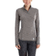 Carhartt Force Ferndale Quarter Zip Shirt - Womens, Asphalt Heather, S-REG, 102528-058-REG-S