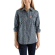 Carhartt Force Ridgefield Plaid Shirt - Womens, Dark Indigo, L-REG 103081-400-REG-L