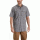 Carhartt Force Ridgefield Plaid Short Sleeve Shirt - Mens, Gravel, L-REG 103146-039-REG-L