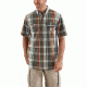 Carhartt Force Ridgefield Plaid Short Sleeve Shirt - Mens, Beech Tree, XL-REG 103146-204-REG-XL
