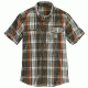 Carhartt Force Ridgefield Plaid Short Sleeve Shirt - Mens, Beech Tree, XL-REG 103146-204-REG-XL