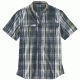 Carhartt Force Ridgefield Plaid Short Sleeve Shirt - Mens, Navy, 2XL-REG 103146-412-REG-2XL