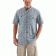 Carhartt Force Ridgefield Plaid Short Sleeve Shirt - Mens, Steel Blue, 2XL-REG 103146-437-REG-2XL