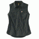 Carhartt Force Ridgefield Sleeveless Plaid Shirt - Womens, Moss, L-REG 103082-316-REG-L