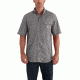 Carhartt Force Ridgefield Solid Short Sleeve Shirt for Mens, Asphalt, Large/Regular 102417-066-REG-L