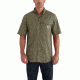 Carhartt Force Ridgefield Solid Short Sleeve Shirt for Mens, Burnt Olive, 2XL/Regular 102417-391-REG-2XL