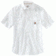 Carhartt Force Ridgefield Solid Short Sleeve Shirt - Mens, White, Large-Regular 102417-100-REG-XL