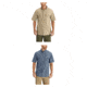 Carhartt Fort Solid Short Sleeve Shirt for Mens, Dark Tan Chambray, Denim Blue Chambray