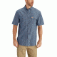 Carhartt Fort Solid Short Sleeve Shirt for Mens, Denim Blue Chambray, Small/Regular S200-499-REG-SML