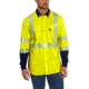 Carhartt FR High Vis Force Hybrid Shirt Class 3-Personal Protective, Brite Lime, Small, Regular, 102843-323-REG-S
