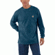 Carhartt Graphic Carhartt Camo Long Sleeve T-Shirt - Mens-Bluestone-X-Large 295186