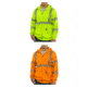 Carhartt High-Visibilty Zip-Front Class 3 Sweatshirt, Brite Lime, Brite Orange