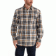 Carhartt Hubbard Plaid Shirt for Mens, Asphalt, Large/Tall 102815-066-TLL-L