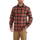 Carhartt Hubbard Plaid Shirt for Mens, Chili, 3XL/Regular 102815-647-REG-3XL