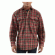 Carhartt Hubbard Plaid Shirt - Men's-Dark Red-Small