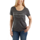 Carhartt Lockhart Graphic Blt by Hnd Short Sleeve Scp T - Womens, Carbon Heather, M-REG 103077-026-REG-M