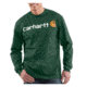 Carhartt Long Sleeve Logo T-Shirt - Men's-Hunter Green-Medium
