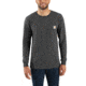Carhartt M Workwear Mountain Ptch Grpc Long Sleeve Pkt TS - Mens, Carbon Heather, Small, 104029-026REGSA