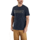 Carhartt Maddock Graphic Camo Block Logo Short Sleeve T-shirt - Mens, Navy, XL-REG 103187-412-REG-XL