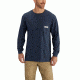 Carhartt Maddock Graphic Great Outdoors Long Sleeve T-Shirt for Mens, Navy, Extra Large/Regular 102862-412-REG-XL