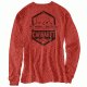 Carhartt Maddock Graphic Great Outdoors Long Sleeve T-Shirt for Mens, Chili Heather, Medium/Regular 102862-641-REG-M
