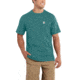 Carhartt Maddock Pocket Short Sleeve T-Shirt for Mens, Alpine Green Heather, Medium/Regular 101125-322-REG-M