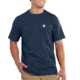 Carhartt Maddock Pocket Short Sleeve T-Shirt for Mens, Navy, Extra Small/Regular 101125-412-REG-XS