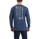 Carhartt Maddock Tool Graphic Pocket Long Sleeve Tshirt-Men's, Indigo Heather, Small, Regular, 103305-411-REG-S