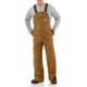Carhartt Quilt Lined Duck Bib Overalls - Mens-Carhartt Brown-32 Waist-Regular Inseam
