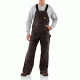 Carhartt Quilt Lined Sandstone Bib Overall for Mens, Dark Brown, 34/28 R27-DKB-28-34