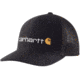 Carhartt Rugged Flex Canvas Mesh-Back Fitted Logo Graphic Cap - Mens, Black, Medium/Large, 104192-N04-M/L