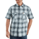 Carhartt Rugged Flex Lightweight Short-Sleeve Snap-Front Plaid Shirt - Mens, Bluestone, Extra Large, 104171-BLS-REG-XL