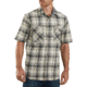 Carhartt Rugged Flex Lightweight Short-Sleeve Snap-Front Plaid Shirt - Mens, Olive, Large, 104171-OLV-REG-L