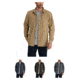 Carhartt Rugged Flex Rigby Shirt Jacket for Mens, Dark Khaki, Deep Blue, Peat, Shadow