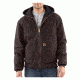 Carhartt Sandstone Flannel Lined Active Jacket - Mens-Dark Brown-Large