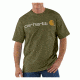 Carhartt Shortsleeve Logo T-Shirt - Men's-Army Green-Medium