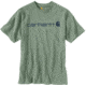 Carhartt Shortsleeve Logo T-Shirt - Mens, Bontanic Green, Medium, K195-G10-REG-MED