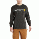 Carhartt Signature Logo MW Jersey LS T-shirt Gphc - Mens, Peat, M-REG, K298-306-REG-MED