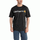 Carhartt Signature Logo Short Sleeve T-Shirt for Mens, Black, 2XL/Regular K195-BLK-REG-XXL