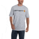 Carhartt Signature Logo Short Sleeve T-Shirt for Mens, Heather Gray, 2XL/Regular K195-HGY-REG-XXL