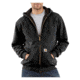 Carhartt Thermal-Lined Hooded Zip-Front Sweatshirt - Men's-Black-X-Large-Regular